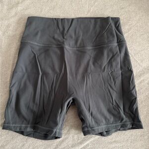 Acta Wear Gray High-Waisted Shorts